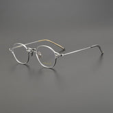 Sian Retro Titanium Glasses Frame oval frame Southood Silver